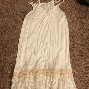 Cream tank dress, beautiful